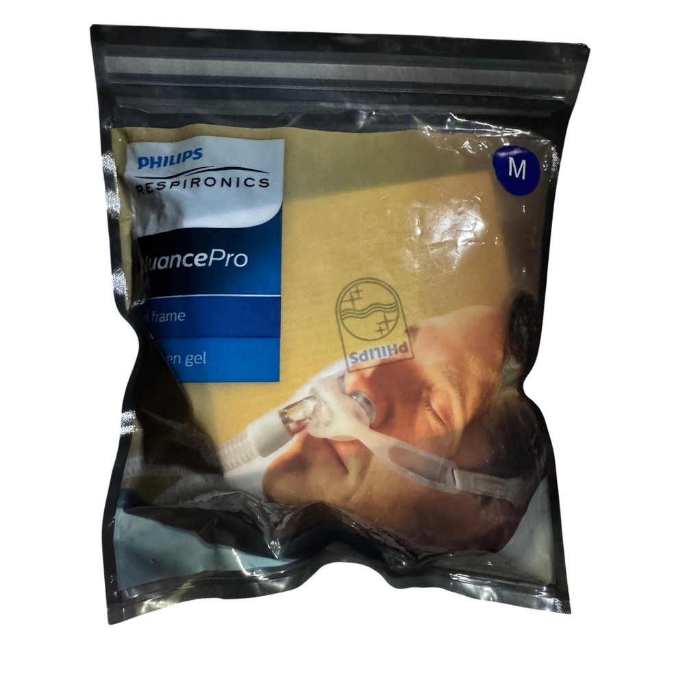 Philips Respironics Nuance Pro Gel Pillows Mask Medium 1105171 No Headgear